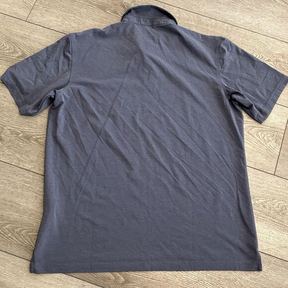 Peter Millar Golf Polo Shirt Mens Large Blue Preppy Casual Athletic - Picture 6 of 6